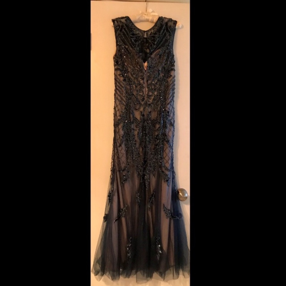 Ivonne D. Navy Blue Evening Gown - Picture 2 of 5